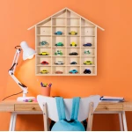 Półka z 26 przegródkami domek 56x50x3,5 cm