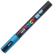 POSCA PC-3ML – marker z farbą jasnoniebieski brokatowy, 0,9–1,3 mm