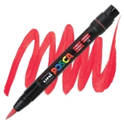 POSCA PCF-350 BRUSH - czerwony