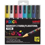 POSCA SET 16 KOLORÓW KOŃCÓWKA OKR. 1,8-2,5 MM