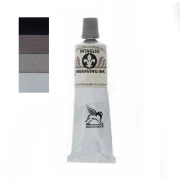Renesans farba graficzna olejna 60ml czarny ciepły