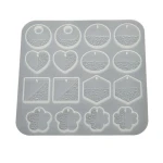 Reslin Forma silikonowa do odlewów biżuteryjnych (Kolczyki) – 12,5 x 12,7 cm