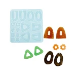 Reslin Forma silikonowa do odlewów biżuteryjnych (Kolczyki) – 12,7cm x 13cm x 0,7cm