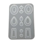 Reslin Forma silikonowa do odlewów biżuteryjnych (Kolczyki) – 18,4 x 12,7 cm