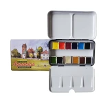 Roman Szmal Aquarius Urban Sketchers – 12 półkostek w otwartej metalowej kasetce