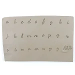 Rélyéf stempelki alfabet Script Małe Litery 10mm