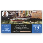 Sennelier Aquarelle Barnaba Salvador 12 Half-Pan Travel Set