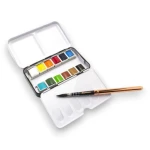 Sennelier Aquarelle Barnaba Salvador 12 Half-Pan Travel Set