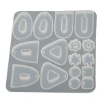 Reslin Forma silikonowa do odlewów biżuteryjnych (Kolczyki) – 12,7cm x 13cm x 0,7cm
