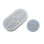 Silicone mold fi 8cm + 18cm x 9,5cm x 1,6cm - Round