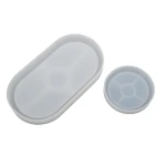 Silicone mold fi 8cm + 18cm x 9,5cm x 1,6cm - Round