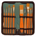 Daler-Rowney Simply zestaw 9 pędzli ze szpachelką w etui