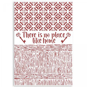 Stamperia Casa Granada szablon A4 There Is No Place Like Home