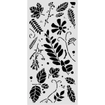 Stamperia Flowers and Poems – szablon Mix liści 12 × 25 cm