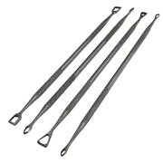 Szpatułki do Wosku Oczka Dwustronne Stalowe 4szt