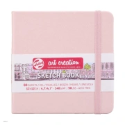 Talens Art Creation – szkicownik Pastel Pink, 12 × 12 cm, 140 g/m², 80 arkuszy