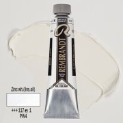 TALENS REMBRANDT 40ML 117 - ZINC WHITE (LINSEED OIL) - farba olejna