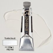 TALENS REMBRANDT 40ML 118 - TITANIUM WHITE (LINSEED OIL) - farba olejna