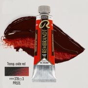 TALENS REMBRANDT 40ML 378 - TRANSPARENT OXIDE RED - farba olejna