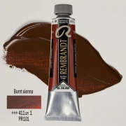 TALENS REMBRANDT 40ML 411 - BURNT SIENNA - farba olejna