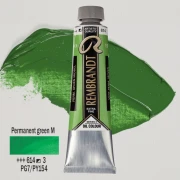 TALENS REMBRANDT 40ML 614 -  PERMANENT GREEN MEDIUM - farba olejna