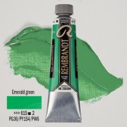 TALENS REMBRANDT 40ML 615 - EMERALD GREEN - farba olejna