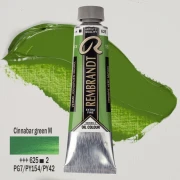 TALENS REMBRANDT 40ML 625 - CINNABAR GREEN MED - farba olejna