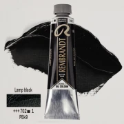 TALENS REMBRANDT 40ML 702 - LAMP BLACK - farba olejna
