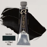 TALENS REMBRANDT 40ML 735 - OXYDE BLACK - farba olejna