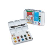 Van Gogh Akwarele Pocket Box 12 kolorów – Zestaw farb akwarelowych + pędzel