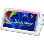 TETIS Pastele olejne 24 kolorów w pudełku