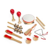 Tidlo drewniany zestaw 14 instrumentów muzycznych dla dzieci