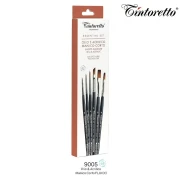 Tintoretto Zestaw Essential Olio i Acrilico FLUIDO komplet 6 pędzli