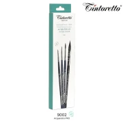 Tintoretto Zestaw Essential Akwarela PRO 9002 komplet 4 pędzli