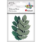 TITANUM dekoracja filcowa liście z gałązką 4 sztuk