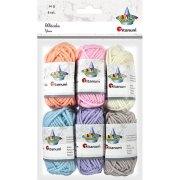 TITANUM Włóczka kolory pastelowe 6 x 10 g