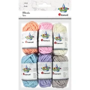 TITANUM Włóczka kolory pastelowe 6 x 10 g