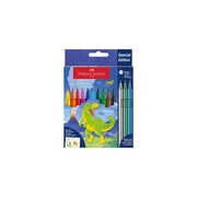 FABER CASTELL flamastry Dinozaury 10+3 kol.