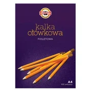 Kalka kopiowa ołówkowa fiol. A4 100ark.