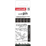 Uni-Pin Zestaw Calligraphy set 5 sztuk