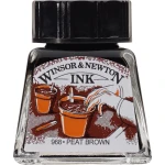 Winsor & Newton Tusz rysunkowy Peat Brown 14ml