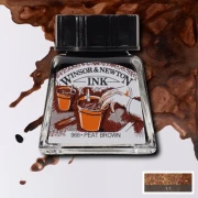 Winsor & Newton Tusz rysunkowy Peat Brown 14ml