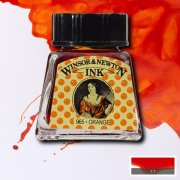 Winsor & Newton Tusz rysunkowy Orange 14ml