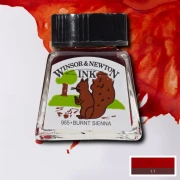 Winsor & Newton Tusz rysunkowy Burnt Sienna 14ml