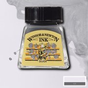 Winsor & Newton Tusz rysunkowy Silver 14ml