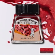 Winsor & Newton Tusz rysunkowy Brick Red 14ml