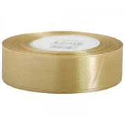 WSTĄŻKA SATYNOWA 25mm X 32m złota