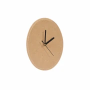 Zegar owalny MDF 15,5 × 10 cm – frezowana tarcza i wskazówki