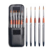 Zestaw okrągłych pędzli TRAVEL – pędzle syntetyczne do akwareli i gwaszu