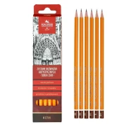 Ołówki Koh-I-Noor 1500 – zestaw 6 sztuk HB–8B do rysunku